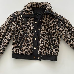 Veronica Beard fleece bomber jacket